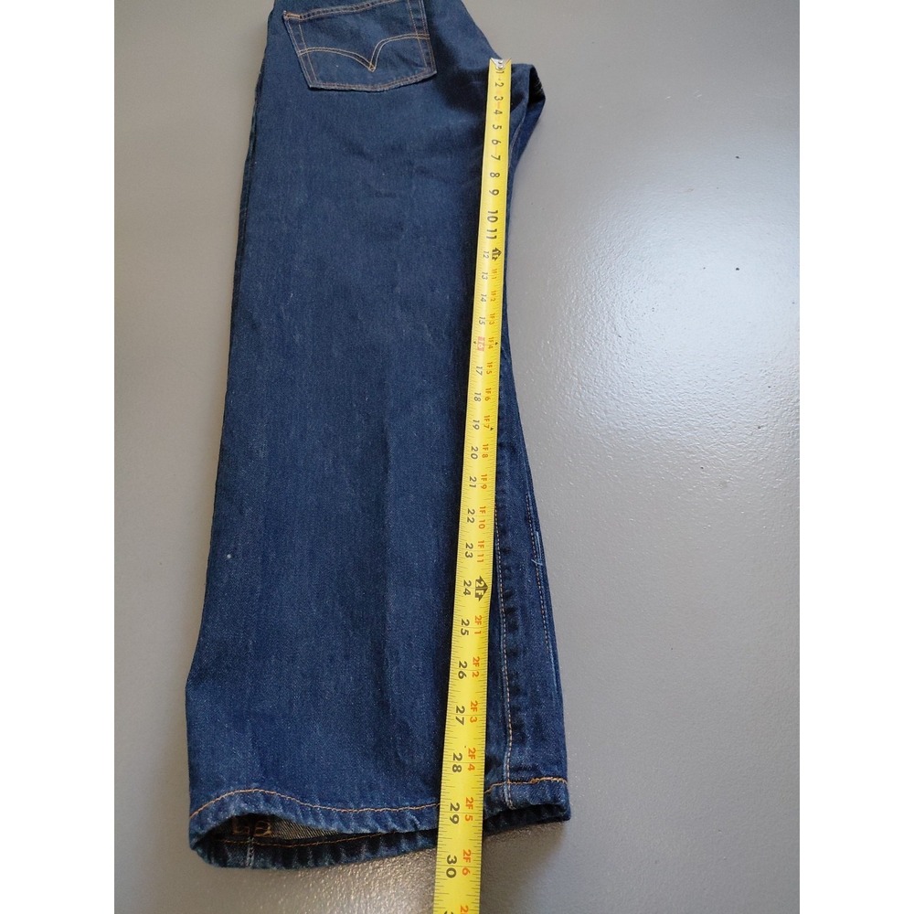 VTG Levi's 501xx Shrink to Fit Jeans 36x30 Raw Denim Mexico 2000s Dark Wash Y2K - Picture 15 of 16